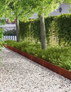 vidaXL Кант за трева с прегънат горен ръб 10 бр. 103x20cm Стомана