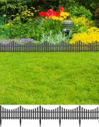 vidaXL Кантове за тревни площи 17 бр антрацит 10 м PP
