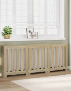 vidaXL Капак за радиатор дъб сонома 205x215x835см инженерно дърво