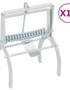 vidaXL Капан за къртици 10 бр. сребрист поцинкована стомана