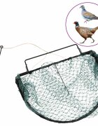 vidaXL Капан за птици зелен 40 см стомана
