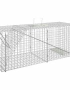 vidaXL Капан за животни 645x25x265 см поцинковано желязо