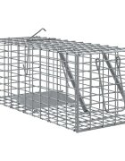vidaXL Капан за животни Антрацит 31 x 13 x 12см Стомана