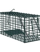 vidaXL Капан за животни Зелен 31 x 13 x 12см Стомана