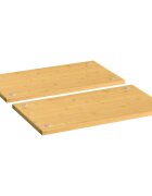 vidaXL Капаци за готварски печки 2 бр 50x28x15 см бамбук