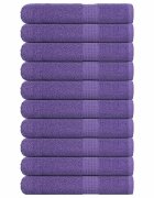 vidaXL Кърпи FROGN 10 бр. Лилави 100x200 см 360 г/м²
