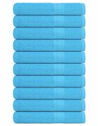 vidaXL Кърпи FROGN 10 бр. Тюркоазени 100x200 см 360 г/м²