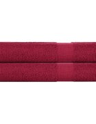 vidaXL Кърпи FROGN 2 бр. бордо 100x200 см 360 г/м²