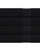 vidaXL Кърпи FROGN 4 бр. Черни 100x200 см 360 г/м²