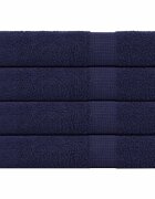 vidaXL Кърпи FROGN 4 бр. тъмносини 100x200 см 360 г/м²