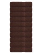 vidaXL Кърпи за баня FROGN 10 бр. Кафяви 100x150 см 360 г/м²