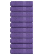 vidaXL Кърпи за баня FROGN 10 бр. Лилави 100x150 см 360 г/м²