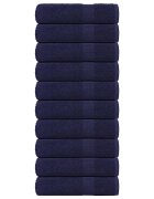 vidaXL Кърпи за баня FROGN 10 бр. тъмносини 100x150 см 360 г/м²