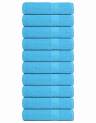 vidaXL Кърпи за баня FROGN 10 бр. Тюркоазени 100x150 см 360 г/м²