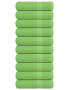 vidaXL Кърпи за баня FROGN 10 бр. Ябълково зелени 100x150 см 360 г/м²