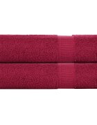 vidaXL Кърпи за баня FROGN 2 бр. бордо 100x150 см 360 г/м²