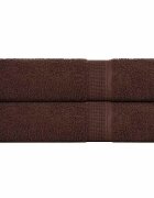vidaXL Кърпи за баня FROGN 2 бр. Кафяви 100x150 см 360 г/м²