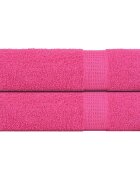vidaXL Кърпи за баня FROGN 2 бр. Розови 100x150 см 360 г/м²