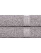 vidaXL Кърпи за баня FROGN 2 бр. Сиви 100x150 см 360 г/м²