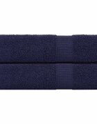vidaXL Кърпи за баня FROGN 2 бр. тъмносини 100x150 см 360 г/м²