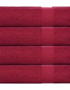 vidaXL Кърпи за баня FROGN 4 бр. бордо 100x150 см 360 г/м²