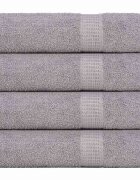 vidaXL Кърпи за баня FROGN 4 бр. Сиви 100x150 см 360 г/м²
