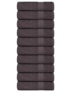 vidaXL Кърпи за душ FROGN 10 бр. Антрацит 70x140 см 360 г/м²