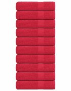 vidaXL Кърпи за душ FROGN 10 бр. Червени 70x140 см 360 г/м²
