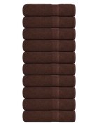 vidaXL Кърпи за душ FROGN 10 бр. Кафяви 70x140 см 360 г/м²