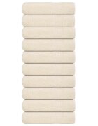 vidaXL Кърпи за душ FROGN 10 бр. кремави 70x140 см 360 г/м²