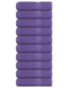 vidaXL Кърпи за душ FROGN 10 бр. Лилави 70x140 см 360 г/м²