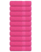 vidaXL Кърпи за душ FROGN 10 бр. Розови 70x140 см 360 г/м²
