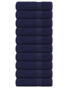 vidaXL Кърпи за душ FROGN 10 бр. тъмносини 70x140 см 360 г/м²