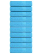 vidaXL Кърпи за душ FROGN 10 бр. Тюркоазени 70x140 см 360 г/м²