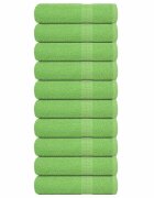 vidaXL Кърпи за душ FROGN 10 бр. Ябълково зелени 70x140 см 360 г/м²