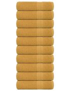 vidaXL Кърпи за душ FROGN 10 бр. Златни 70x140 см 360 г/м²