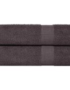 vidaXL Кърпи за душ FROGN 2 бр. Антрацит 70x140 см 360 г/м²