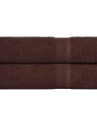 vidaXL Кърпи за душ FROGN 2 бр. Кафяви 70x140 см 360 г/м²