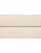 vidaXL Кърпи за душ FROGN 2 бр. кремави 70x140 см 360 г/м²