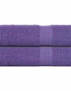 vidaXL Кърпи за душ FROGN 2 бр. лилави 70x140 см 360 г/м²