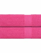 vidaXL Кърпи за душ FROGN 2 бр Розови 70x140 см 360 gsm