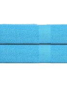 vidaXL Кърпи за душ FROGN 2 бр. Тюркоазени 70x140 см 360 г/м²