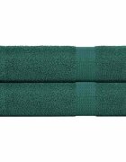 vidaXL Кърпи за душ FROGN 2 бр. Зелени 70x140 см 360 г/м²