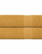 vidaXL Кърпи за душ FROGN 2 бр. Златисти 70x140 см 360 г/м²