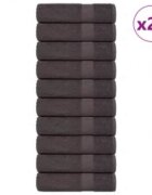 vidaXL Кърпи за душ FROGN 25 бр. Антрацит 70x140 см 360 г/м²