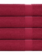 vidaXL Кърпи за душ FROGN 4 бр. бордо 70x140 см 360 г/м²