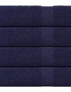 vidaXL Кърпи за душ FROGN 4 бр. тъмносини 70x140 см 360 г/м²