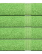 vidaXL Кърпи за душ FROGN 4 бр. Ябълково зелени 70x140 см 360 г/м²
