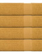 vidaXL Кърпи за душ FROGN 4 бр. Златни 70x140 см 360 г/м²