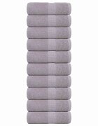 vidaXL Кърпи за гости FROGN 10 бр. сиви 30x50 см 360 г/м²